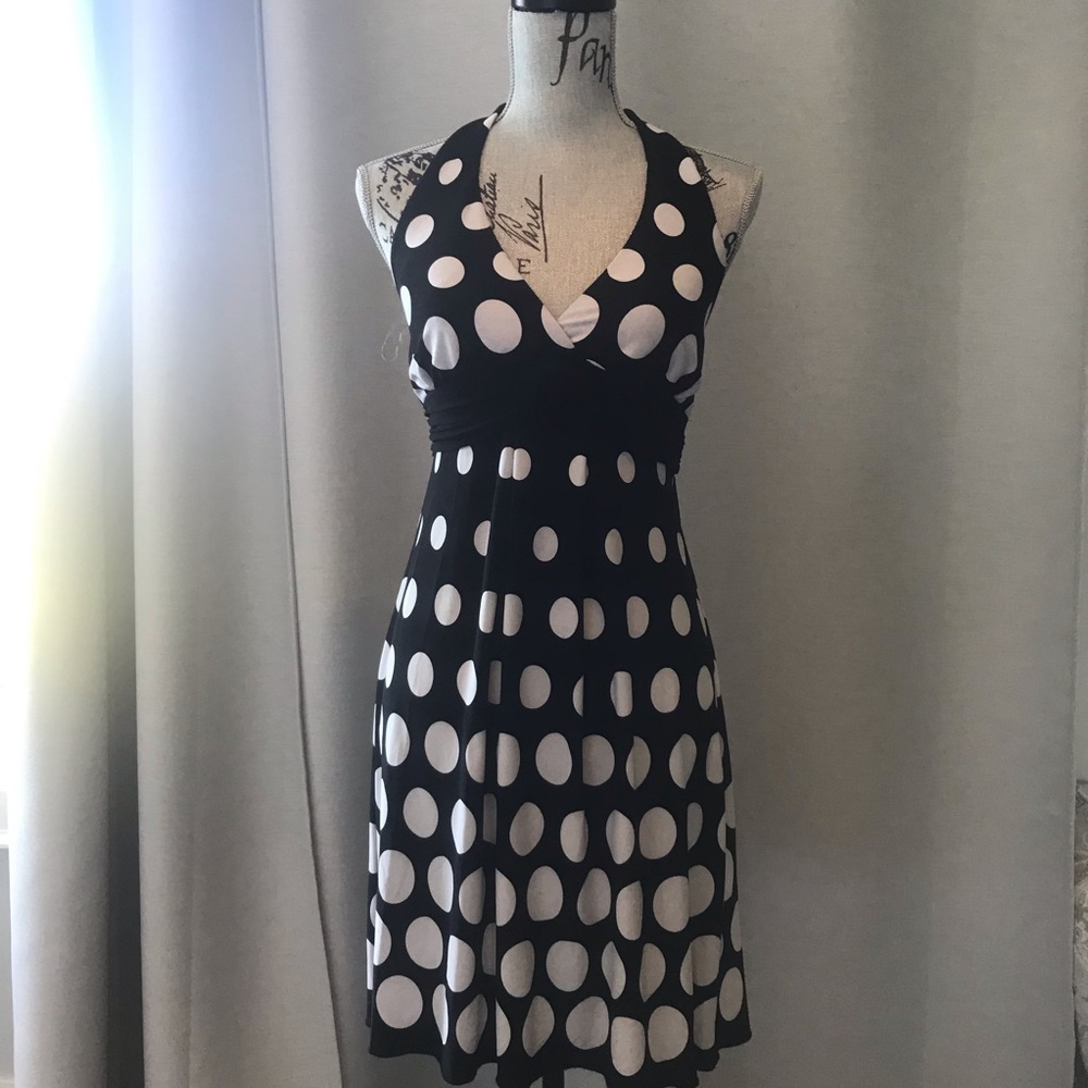 Speechless polka dot halter dress